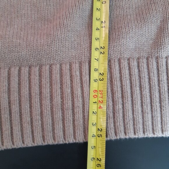 Calvin Klein Jeans SZ M 100% Cotton Tan Knit 2 Button Shawl Collar Men's Sweater - Picture 16 of 16